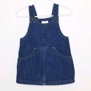 Next Denim Overall Jumper Dress 6-9m